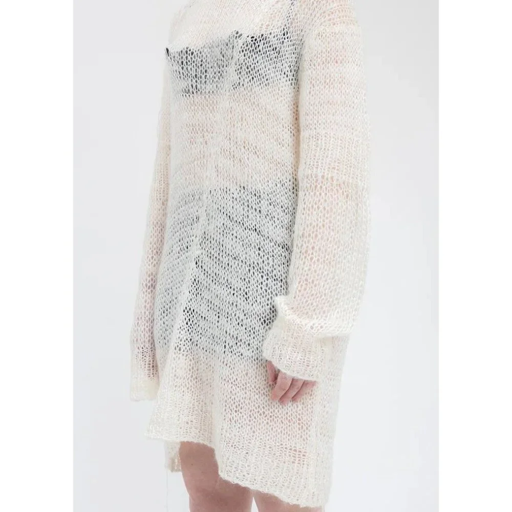 Doublet Upcycle Winder Yarn Pullover Limited 12/14 One Size White Sweater $790 - Picture 15 of 16